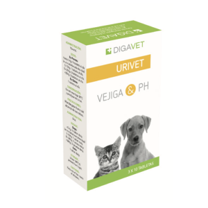 INDICACIONES: URIVET es un suplemento nutricional indicado en perros y gatos, para la prevención y tratamiento de trastornos urinarios como infecciones y cálculos.